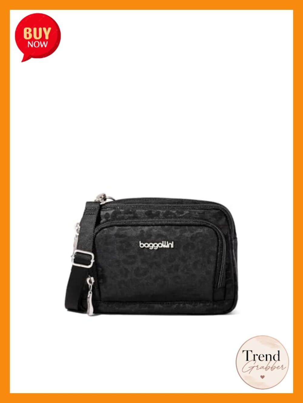 Baggallini Trifecta RFID Wallet Crossbody Travel Purse Convertible Belt Bag